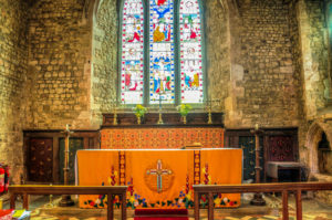The altar at St. Nicholas